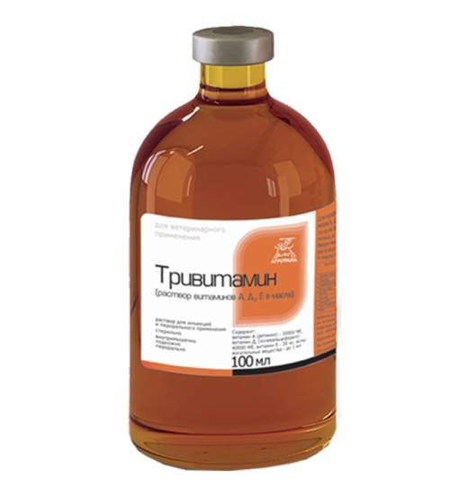 Тривитамин (раствор витаминов А,Д3,Е в масле)  100 мл