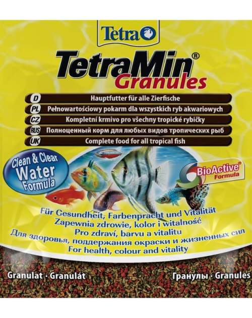 Tetra Min Granules корм для всех видов рыб в гранулах 15 г