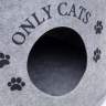 Домик для животных из войлока "Ушастик ONLY CATS", 46 х 46 х 43 см - Домик для животных из войлока "Ушастик ONLY CATS", 46 х 46 х 43 см