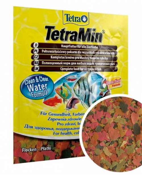 Tetra Min корм для всех видов рыб в виде хлопьев 12 г