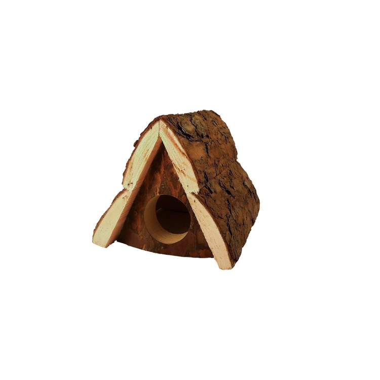Домик для грызунов из неокоренного дерева Шалаш Домик для грызунов из неокоренного дерева Шалаш" 12*16,5*h12